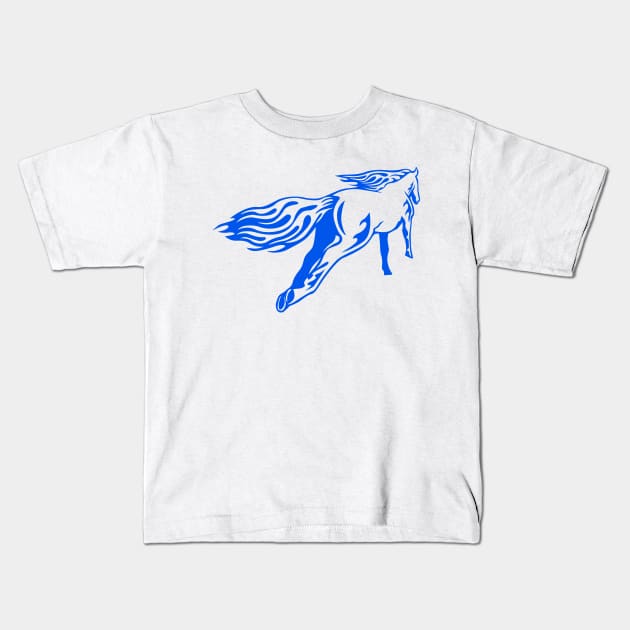 Back horse #3 Kids T-Shirt by PhantomLiving